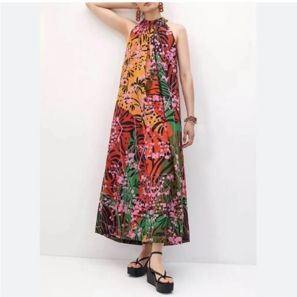 Anthropologie Roopa Pemmaraju Beaded Maxi Dress Size XS - Picture 1 of 11
